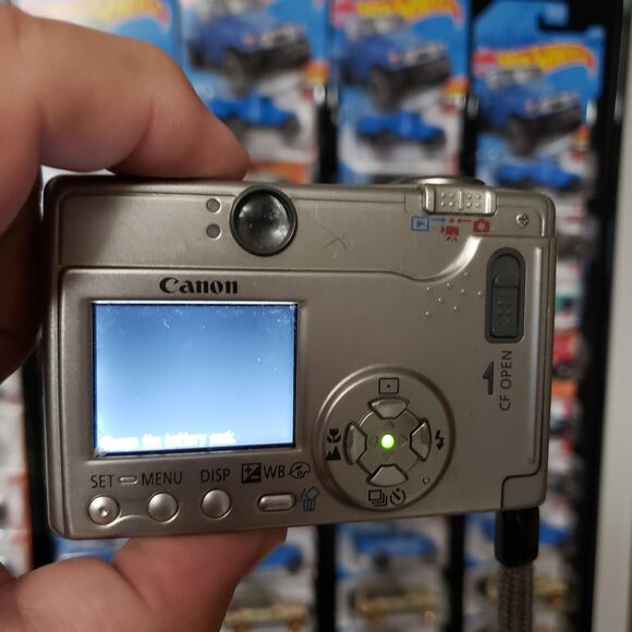 Cannon PowerShot S200 Digital Elph Camera Silver Tested Working Battery Charger - Picture 4 of 8